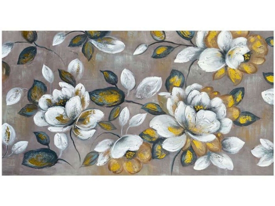 Πίνακας Καμβάς Flower 148-222-136 150x2,3x80cm Multi Οριζόντιοι Καμβάς