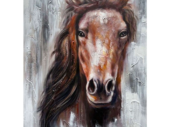 Πίνακας Καμβάς Horse 148-222-145 80x2,3x60cm Multi Κάθετοι Καμβάς