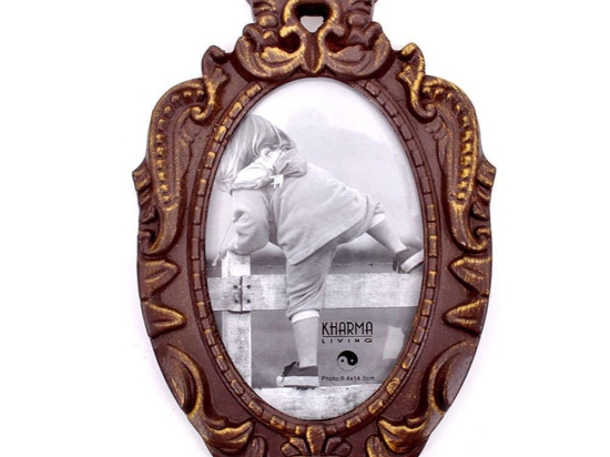 Κορνίζα Τοίχου 351-26-065 9,5x14,5cm Brown Ξύλο