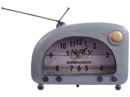 Ρολόι Επιτραπέζιο Vintage Radio 125-222-346 22x8x16cm Multi Μέταλλο