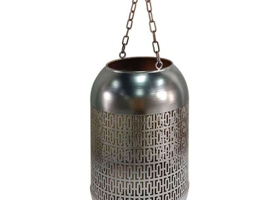 Φανάρι 161-222-180 20x20x52cm Silver Μέταλλο