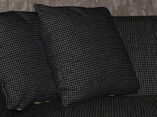 Μαξιλάρι Διακοσμητικό (Με Γέμιση) Cubes 874-222-133 42x42cm Black-Grey 42X42 Βαμβάκι-Πολυέστερ