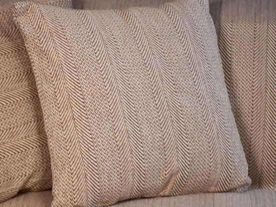 Μαξιλάρι Διακοσμητικό (Με Γέμιση) Wave 874-222-142 42x42cm Beige 42X42 Βαμβάκι-Πολυέστερ