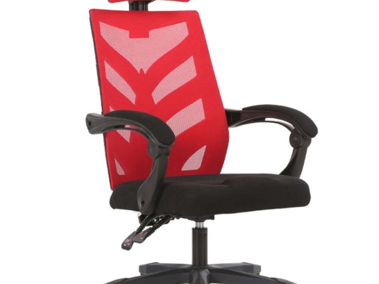 Καρέκλα Γραφείου 388-00-003 60x60x114cm Black-Red