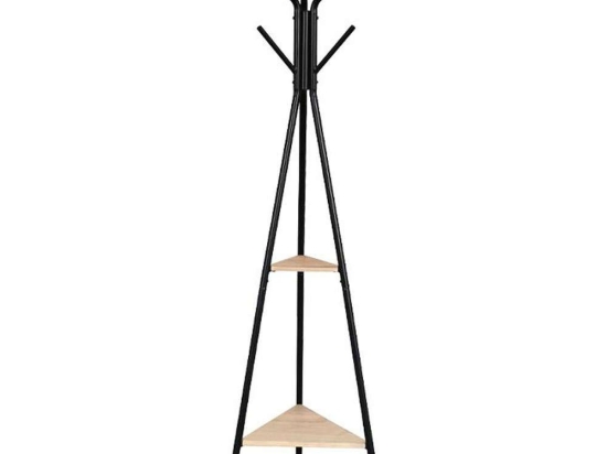Καλόγερος 205-222-107 50x50x180cm Natural-Black Μέταλλο
