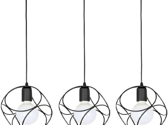 Φωτιστικό Οροφής-Ράγα 892-122-028 50x15x80cm 3xE27 Black