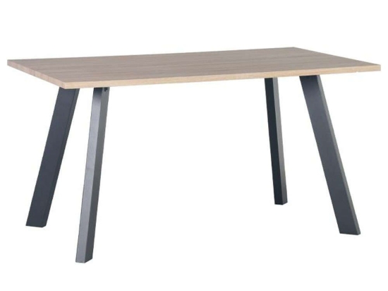 Τραπέζι Τραπεζαρίας 617-121-071 140x80x75cm Sonoma-Black