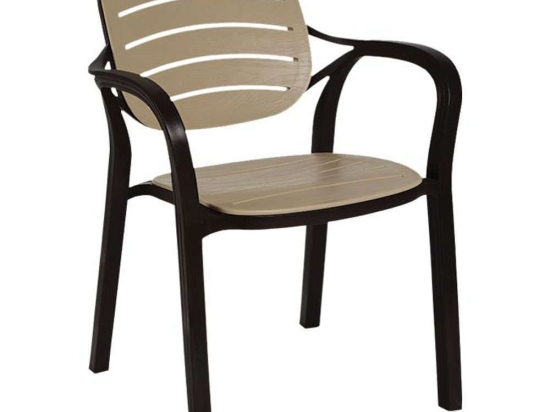Πολυθρόνα Rusty 824-123-014 57,5x58x84cm Brown-Beige