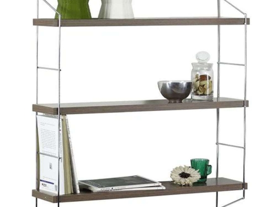 Ράφια Τοίχου Elmira 891-221-021 67x15x56cm Walnut