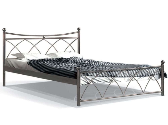 Κρεβάτι Hermes (Για Στρώμα 120x200cm) 827-91-026 128x208x105cm Brown Ημίδιπλο