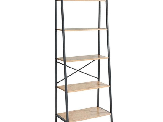 Βιβλιοθήκη - Ραφιέρα 0033-223-004 64x34x164cm Oak-Black