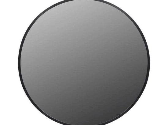 Καθρέπτης Τοίχου Στρογγυλός 373-123-778 40x3cm Black Αλουμίνιο,Γυαλί