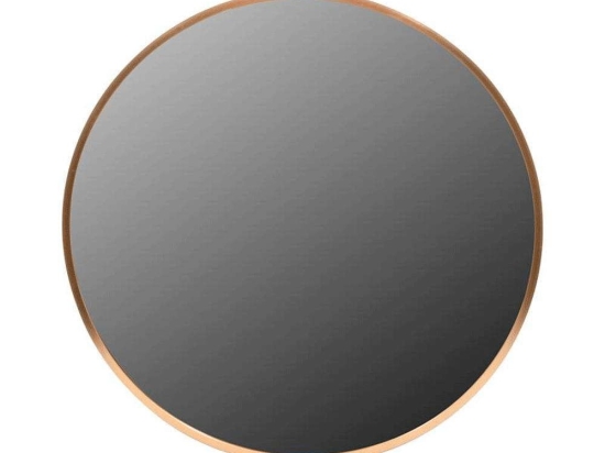 Καθρέπτης Τοίχου Στρογγυλός 373-123-779 50x3cm Gold Αλουμίνιο,Γυαλί
