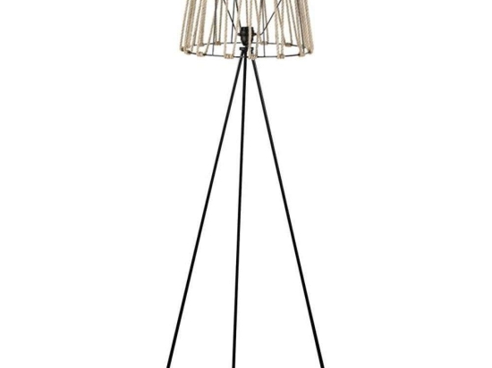 Φωτιστικό Δαπέδου 892-123-033 40x145cm 1xE27 Black-Natural