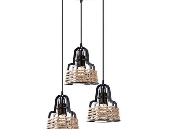 Φωτιστικό Οροφής 892-123-043 30x85cm 3xE27 Black-Gold