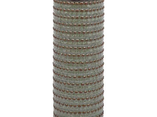 Βάζο 023-223-086 12x12x33cm Veraman-Gold Κεραμικό