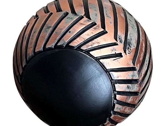 Διακοσμητικό Αντικείμενο 0038-223-046 10x10x10cm Black-Bronze Πολυρεσίνη
