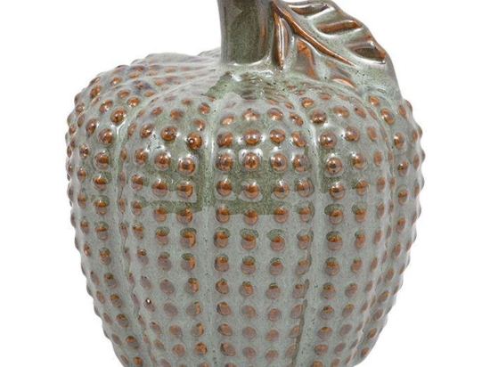 Διακοσμητικό Μήλο 023-223-078 14x14x15cm Veraman-Gold Κεραμικό