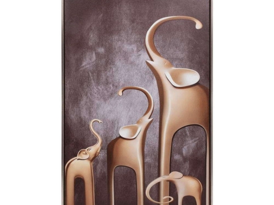 Κάδρο 373-223-986 50x3x80cm Multi Τετράγωνοι Καμβάς