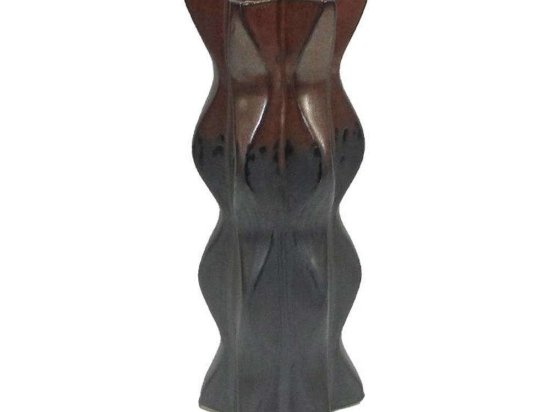 Κηροπήγιο Κεραμικό 003-223-080 12,5x12x32,5cm Grey-Brown Κεραμικό