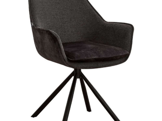 Πολυθρόνα Περιστρεφόμενη 627-223-023 62x61,5x84cm Dark Grey