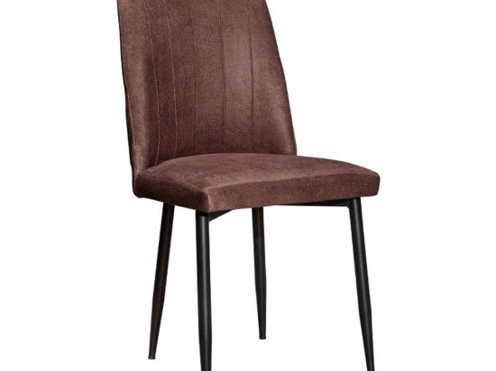 Καρέκλα Τραπεζαρίας Erieta 889-123-008 47x50x92cm Brown-Black