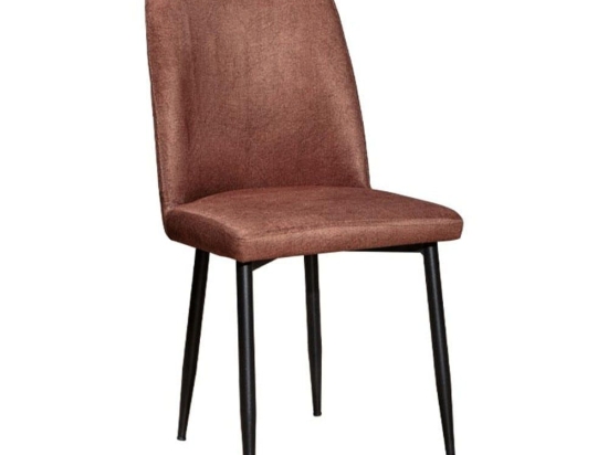 Καρέκλα Τραπεζαρίας Mollie 889-123-012 47x50x92cm Brown-Black