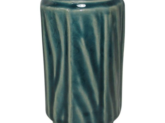 Κηροπήγιο Για Ρεσώ 003-123-043 7,7x7,7x12,8cm Green Κεραμικό