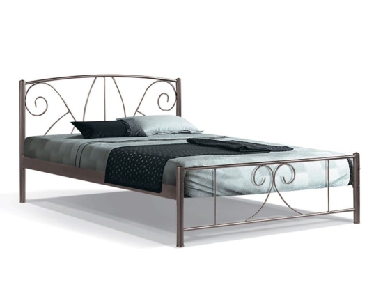 Κρεβάτι Ημίδιπλο Daniel 827-27-002 140x200cm Brown Ημίδιπλο