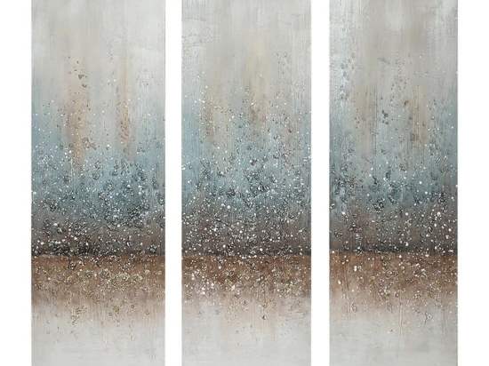 Πίνακας Καμβάς (Σετ 3Τμχ) 108-223-036 30x3x90cm Multi Κάθετοι Καμβάς
