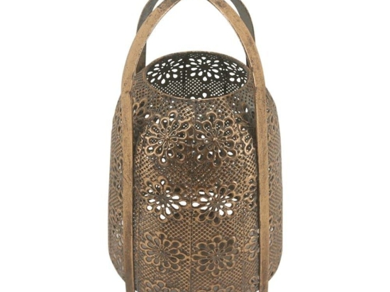 Φανάρι 160-223-076 1,5x21,5x34cm Gold Μέταλλο
