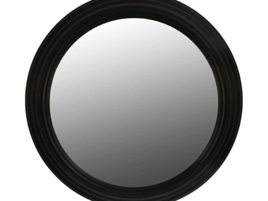 Καθρέπτης Τοίχου Στρογγυλός 280-223-026 75cm Black Πλαστικό