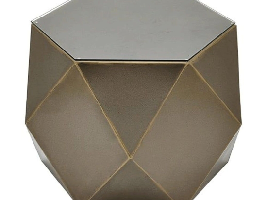 Τραπεζάκι Σαλονιού Πολύγωνο 157-223-028 68x58x45cm Bronze