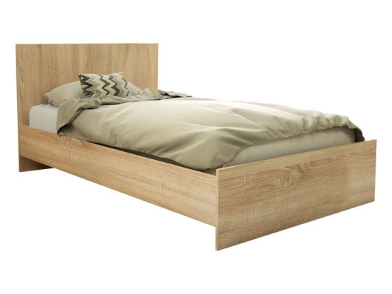 Κρεβάτι μονό Natale pakoworld sonoma 120x200εκ