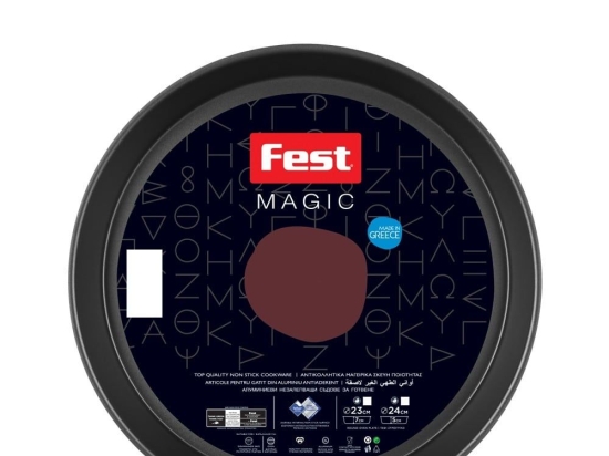 Ταψί Στρογγυλό Ν.38 Magic 61186 Grey Fest Αλουμίνιο