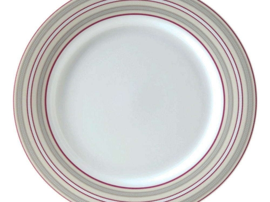 Πιάτο Ρηχό Στρογγυλό Εξοχή-Ριγέ 3181233 Φ27cm Multi Ionia Πορσελάνη