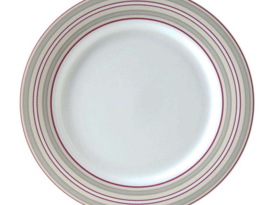 Πιάτο Φρούτου Στρογγυλό Εξοχή-Ριγέ 3181231 Φ22cm Multi Ionia Πορσελάνη