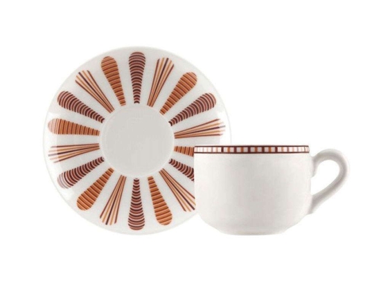 Φλυτζάνι Καφέ Με Πιατάκι Mideia 1181847 110ml Multi Ionia Πορσελάνη