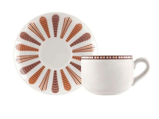 Φλυτζάνι Τσαγιού Με Πιατάκι Mideia 1181846 250ml Multi Ionia Πορσελάνη