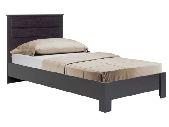 Κρεβάτι Olympus 100X200Cm Wenge 203X107,5X102Cm 123-000049 Μονό Μελαμίνη