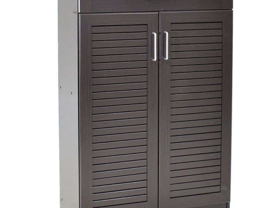 Παπουτσοθήκη-Ντουλάπι Sante 20 Ζεύγων Wenge 80X37X123Cm 123-000002 Μελαμίνη