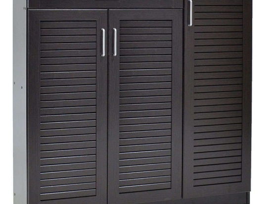 Παπουτσοθήκη-Ντουλάπι Sante 30 Ζεύγων Wenge 120X37X123Cm 123-000004 Μελαμίνη