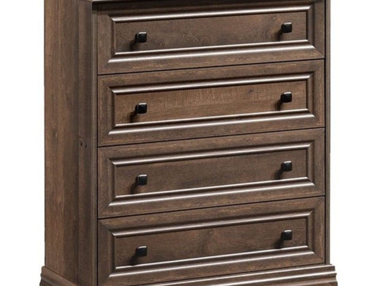 Συρταριέρα Mozart 4 Συρτάρια 123-000128 Καρυδί 80X40X96cm Mdf,Ξύλο