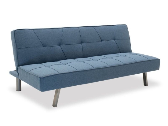 Καναπές-Κρεβάτι Travis 3θέσιος 035-000024 Blue 175x83x74 Ξύλο,Ύφασμα