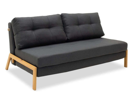 Καναπές - Κρεβάτι Διθέσιος Fancy 024-000010 150x92x77cm Anthracite Μέταλλο,Ύφασμα,Ξύλο