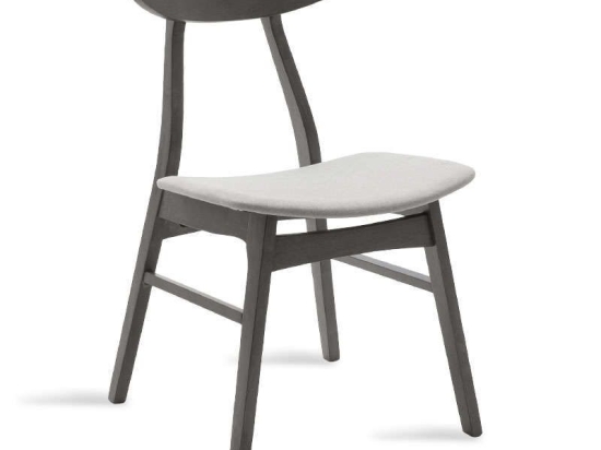 Καρέκλα Orlean 097-000008 Rustic Grey Ξύλο,Ύφασμα