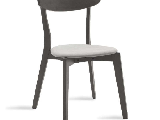 Καρέκλα Toto 097-000012 Rustic Grey Ξύλο,Ύφασμα