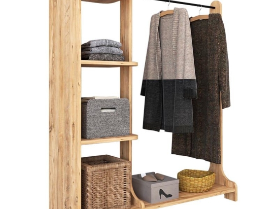 Έπιπλο Εισόδου Renesme 120-000202 106x35x128cm Light Walnut Μοριοσανίδα, Μελαμίνη