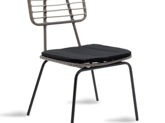 Καρέκλα Κήπου Naoki 140-000014 46,5x55x85 Black - Grey