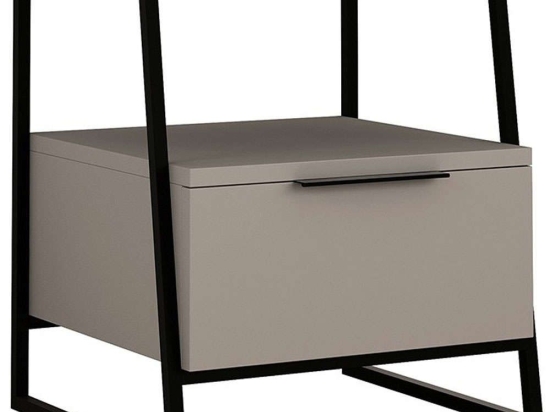 Κομοδίνο Johana 119-001164 45x40x50cm Moca-Black